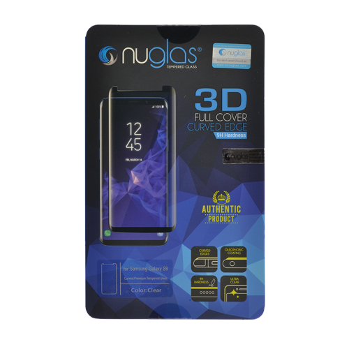 NuGlas Tempered Glass Screen Protector for Samsung Galaxy S9 (3D)